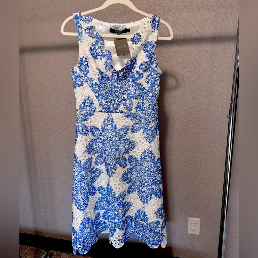 🤍💙NEW Anthropologie Classy Garden Dress💙🤍